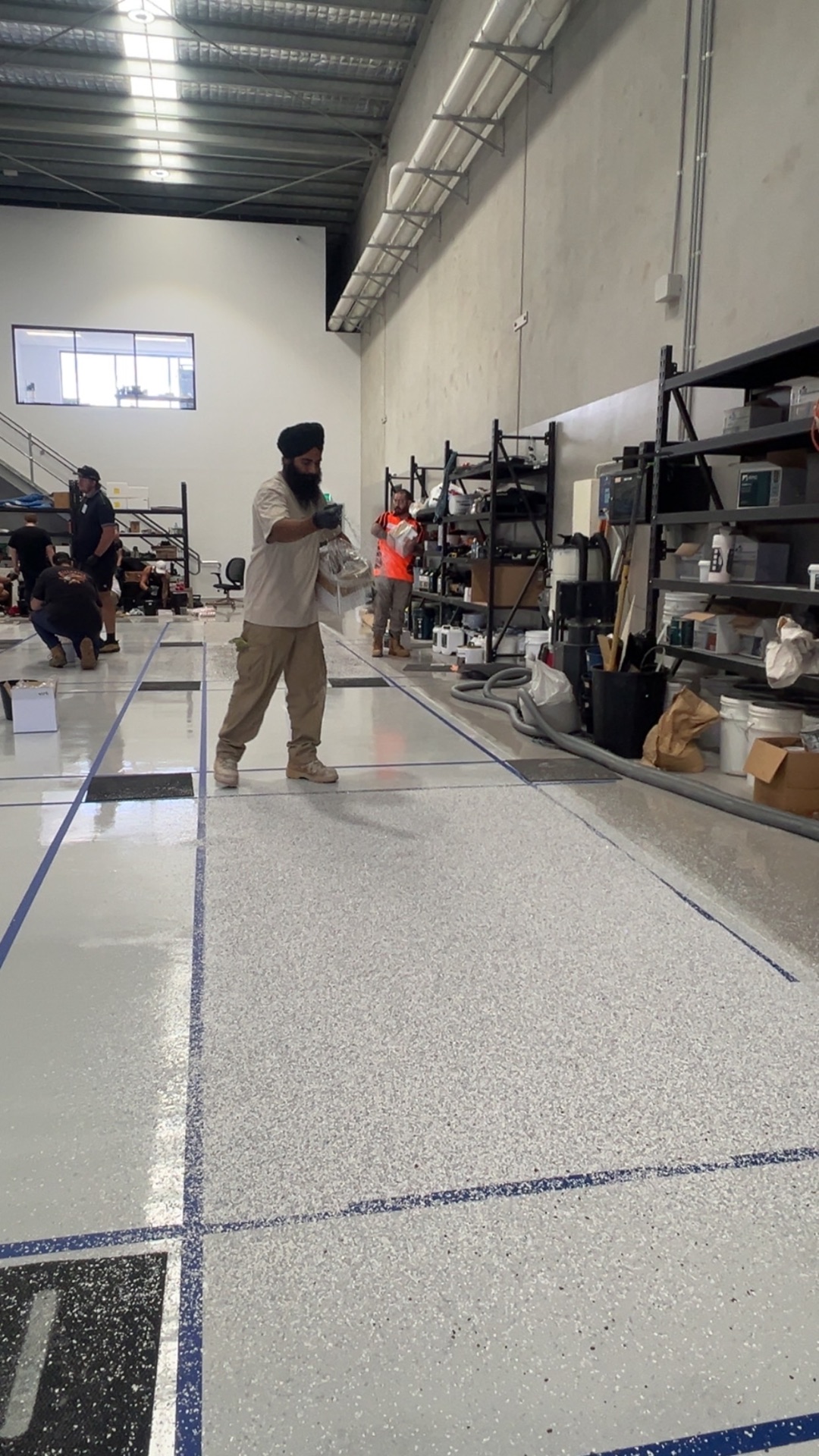 Showroom Floor — Cobalt Trim
