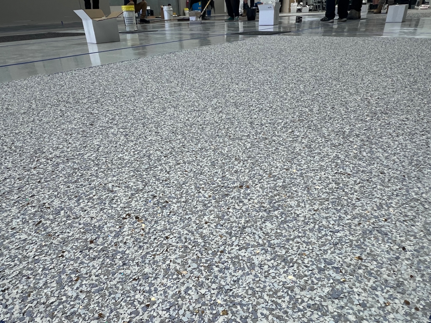 Stone Grey Flake Floor